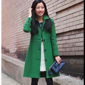 J. Crew Emerald Lady Day Coat